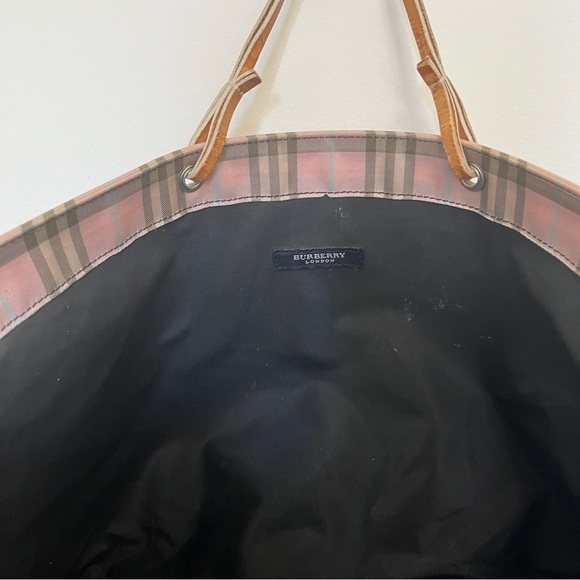 Burberry London Pink Nova Check Tote Shopper Tote - Picture 9 of 11